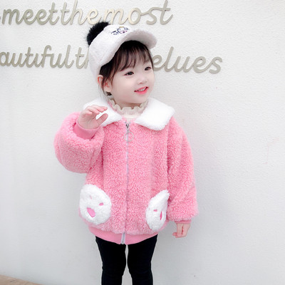 Sügisene kaeluse ja lukuga laste jope tüdrukutele