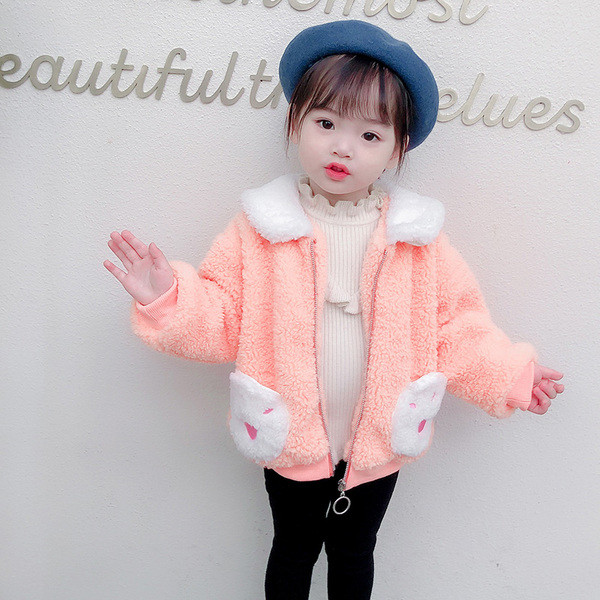 Sügisene kaeluse ja lukuga laste jope tüdrukutele