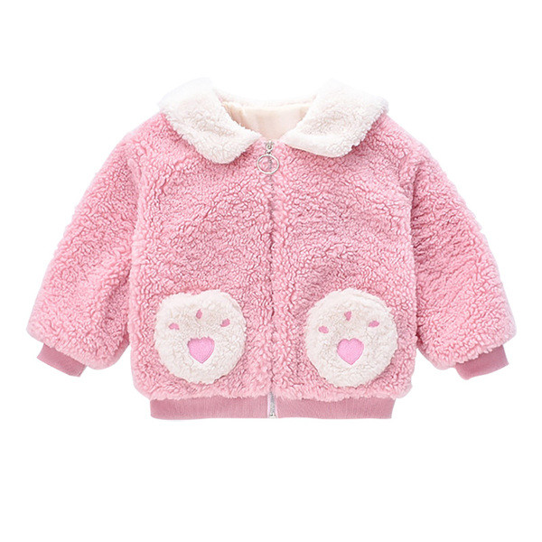 Sügisene kaeluse ja lukuga laste jope tüdrukutele