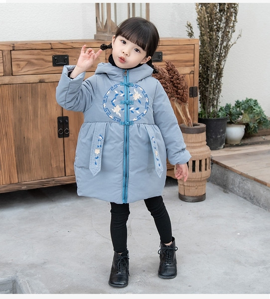 Laste pikk tikandiga talvejope tüdrukutele