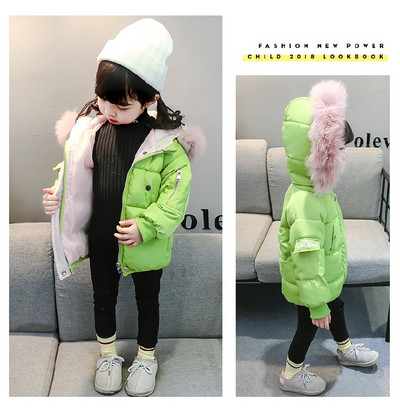 Χειμερινό μπουφάν ζεστό με κουκούλα και γούνα - μοντέλο unisex