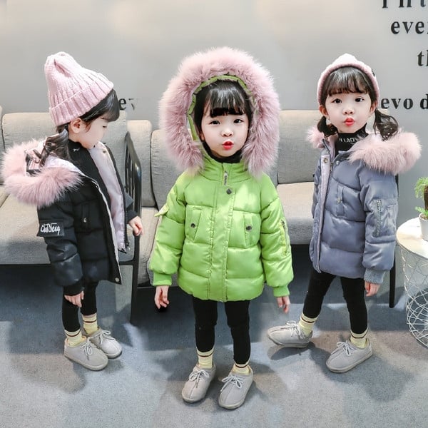 Χειμερινό μπουφάν ζεστό με κουκούλα και γούνα - μοντέλο unisex