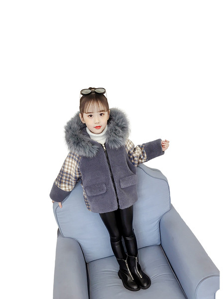 Ruuduline naiste talvejope kapuutsiga