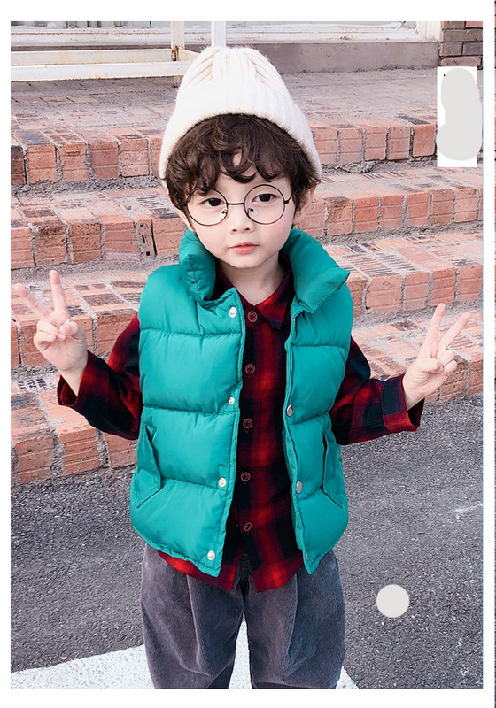 Laste sügis-talvine nööpidega vest - unisex mudel