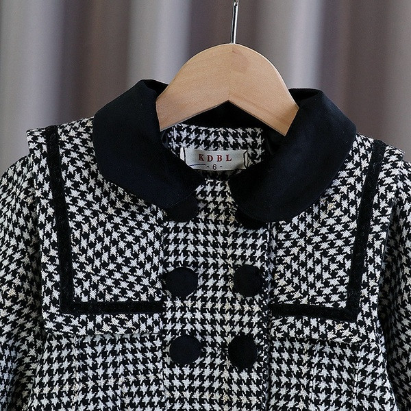 Uus mudel ümara kaelusega laste ruuduline jakk