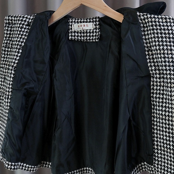 Uus mudel ümara kaelusega laste ruuduline jakk