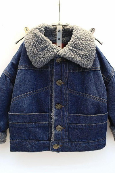 Pehme voodriga laste teksajakk poistele ja tüdrukutele