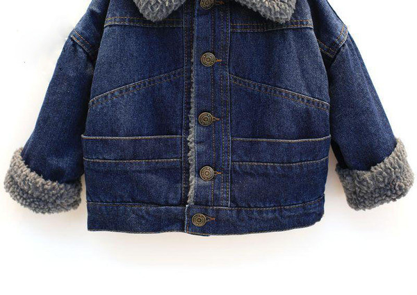 Pehme voodriga laste teksajakk poistele ja tüdrukutele