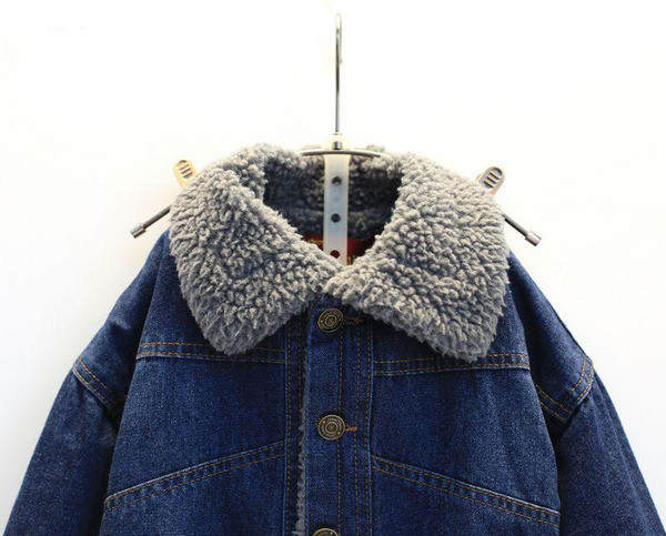 Pehme voodriga laste teksajakk poistele ja tüdrukutele