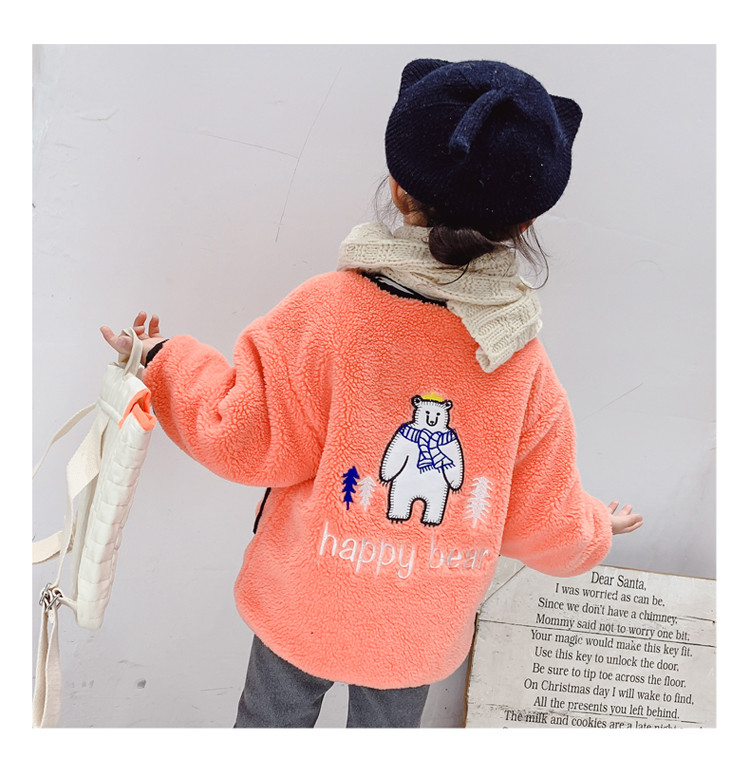 Sügisene sulejope tüdrukutele nööpide ja tikandiga seljal