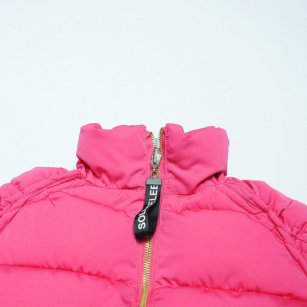 Dječja jakna na dvostruko kopčanje s patentnim zatvaračem za djevojčice