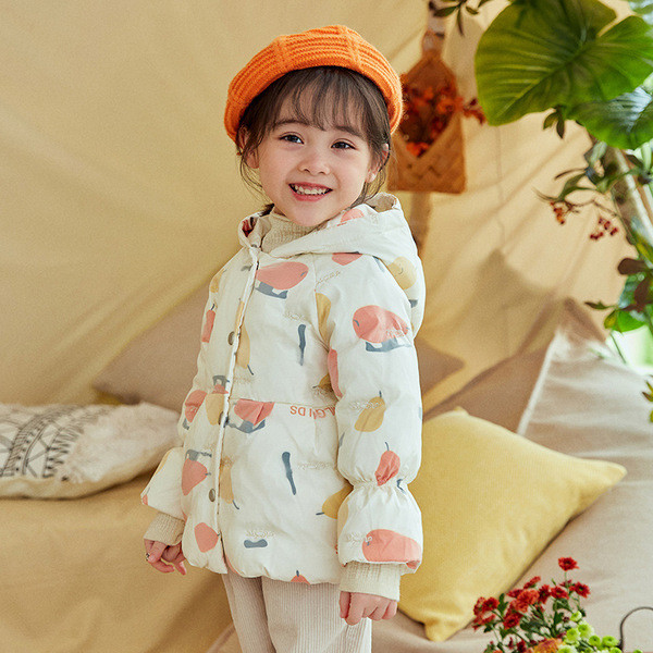 Καθημερινό παιδικό μπουφάν για κορίτσια με κουκούλα και διαφορετικά σχέδια