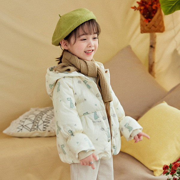 Καθημερινό παιδικό μπουφάν για κορίτσια με κουκούλα και διαφορετικά σχέδια