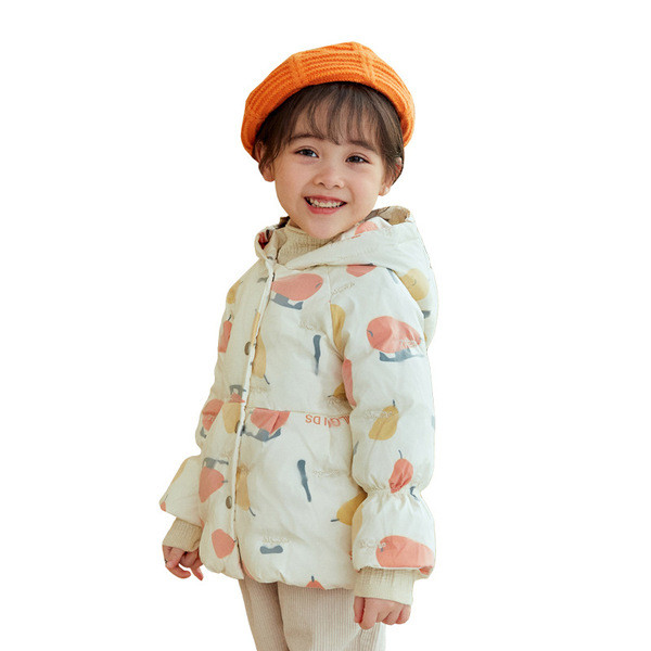 Καθημερινό παιδικό μπουφάν για κορίτσια με κουκούλα και διαφορετικά σχέδια