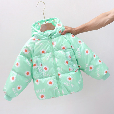 Lillemotiivide ja -kirjadega talvine lastejope tüdrukutele