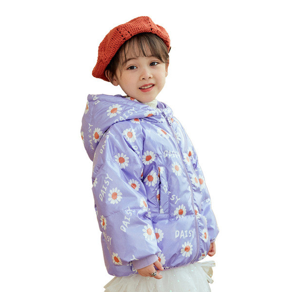 Lillemotiivide ja -kirjadega talvine lastejope tüdrukutele