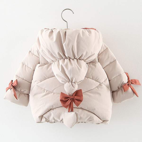 Talvine polsterdatud paeltega jope tüdrukutele