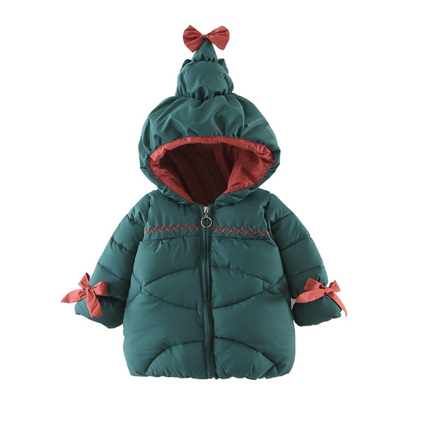 Talvine polsterdatud paeltega jope tüdrukutele