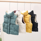 Casual γιλέκο για παιδιά με ψηλό γιακά και τσέπες κατάλληλες για αγόρια και κορίτσια