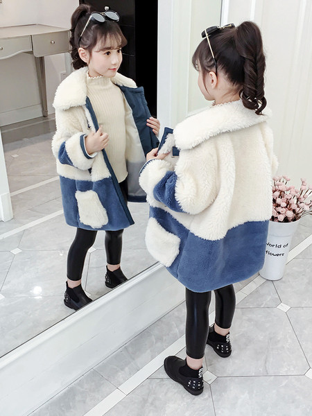 Talvine laste jope suleelemendiga - pikk mudel