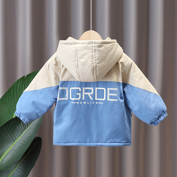 Dječja ležerna jakna za dječake s kapuljačom i džepovima