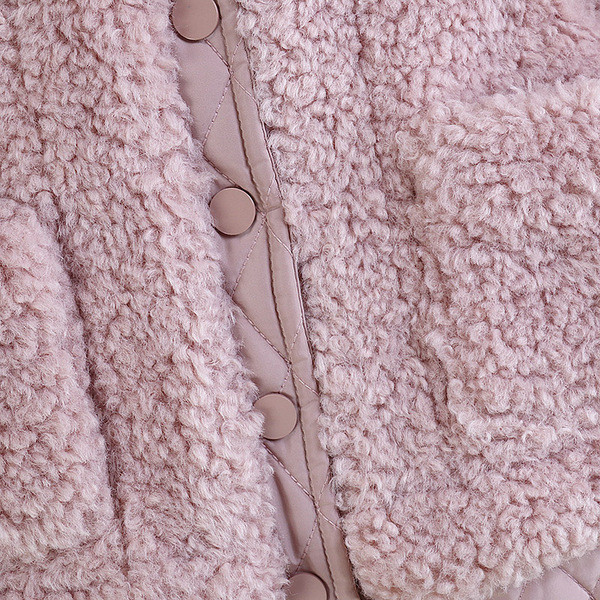 Uus mudel roosat värvi taskutega laste sulejope