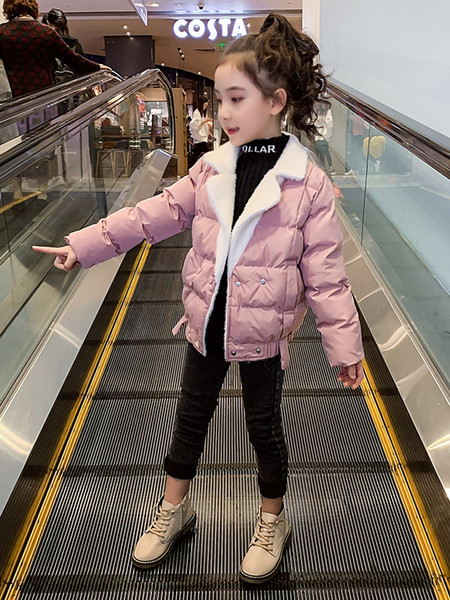 Talvine V-kaelusega ja pehme voodriga laste jope