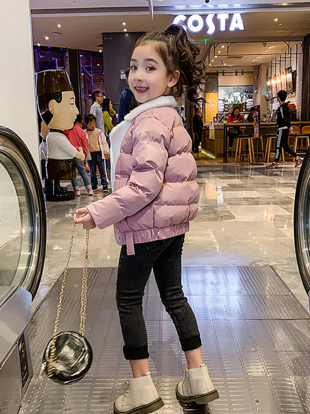 Talvine V-kaelusega ja pehme voodriga laste jope