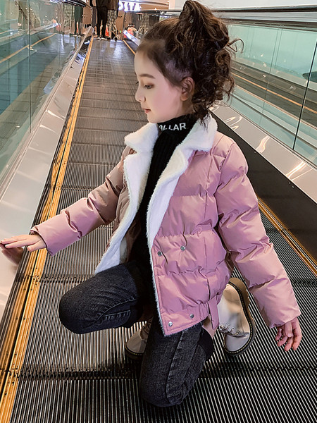 Talvine V-kaelusega ja pehme voodriga laste jope