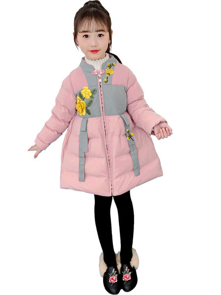 Pikk talvine 3D elemendiga laste jope