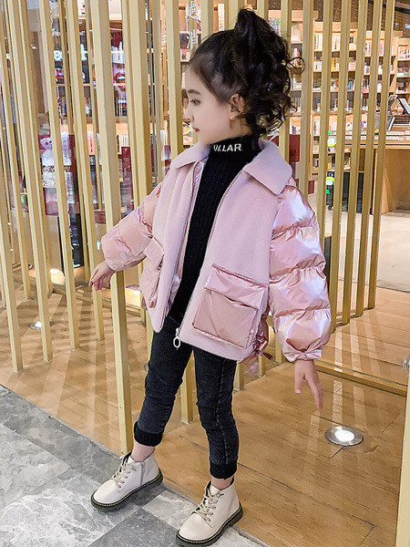 Talvine sule-lühikese mudeliga laste jope