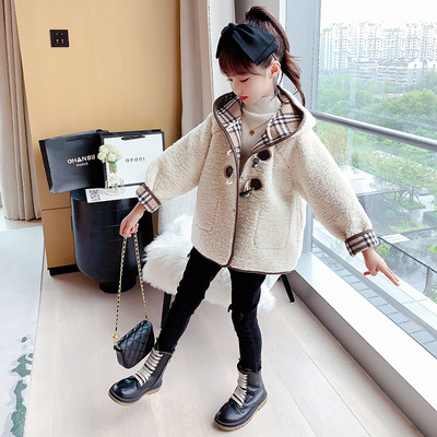 Laste kahepoolne nööpidega sulemantel tüdrukutele