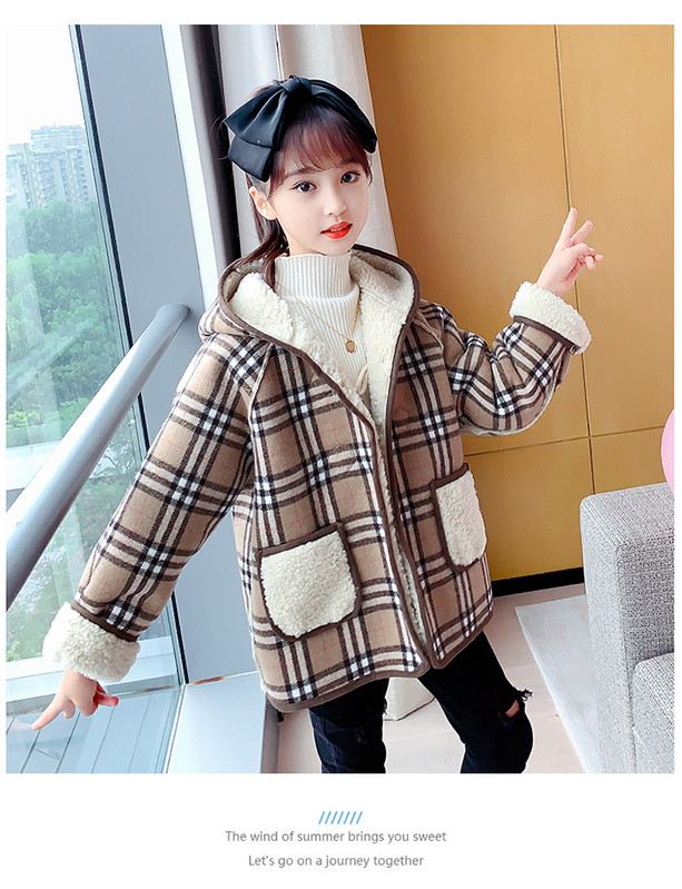 Laste kahepoolne nööpidega sulemantel tüdrukutele