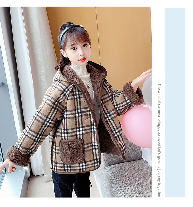 Laste kahepoolne nööpidega sulemantel tüdrukutele