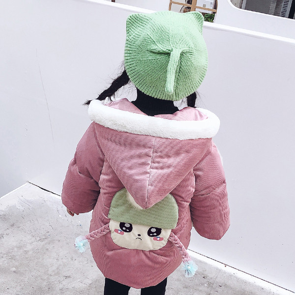 Uue mudeli kapuutsiga laste jope tüdrukutele - sobib talveks