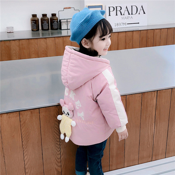 Uut mudelit kahe näoga laste talvejope tüdrukutele