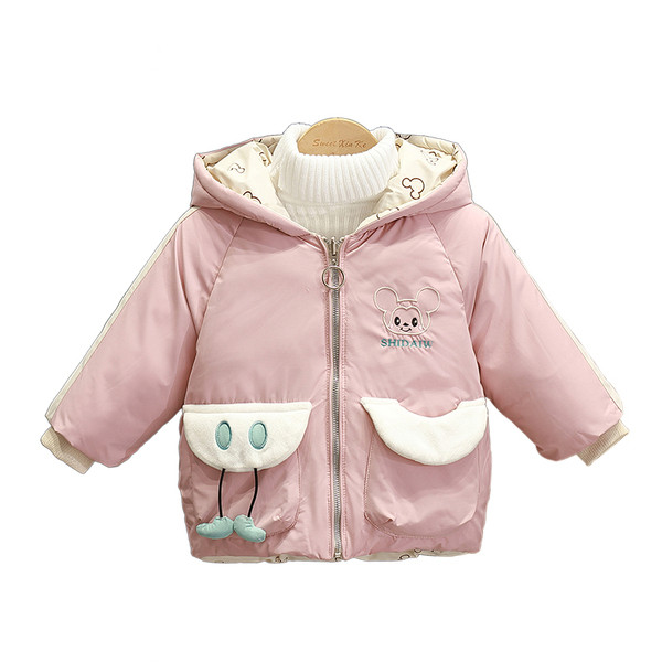 Uut mudelit kahe näoga laste talvejope tüdrukutele