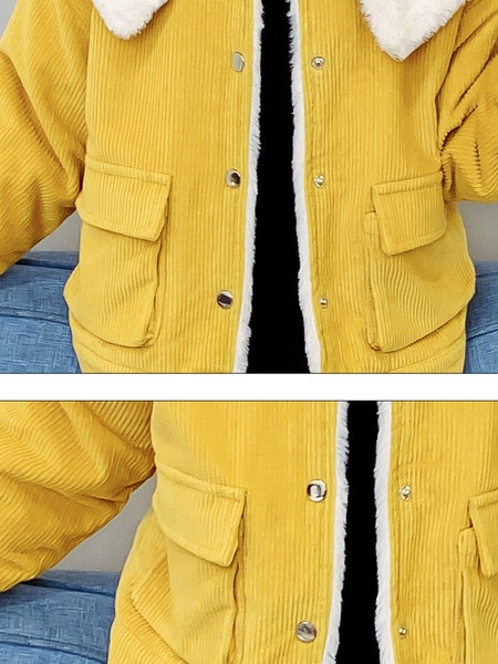 Pehme voodri ja taskutega igapäevane laste jope tüdrukutele