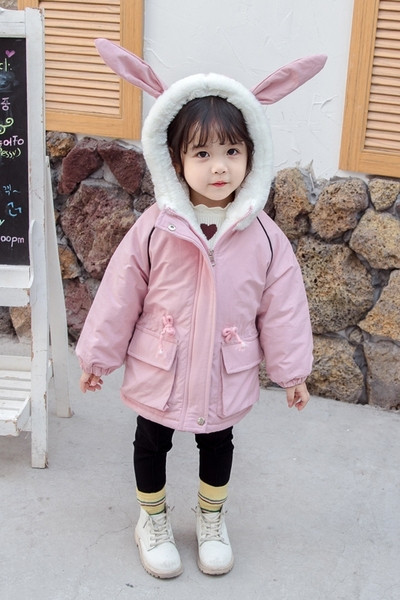 3D elementidega laste vabaaja jope tüdrukutele