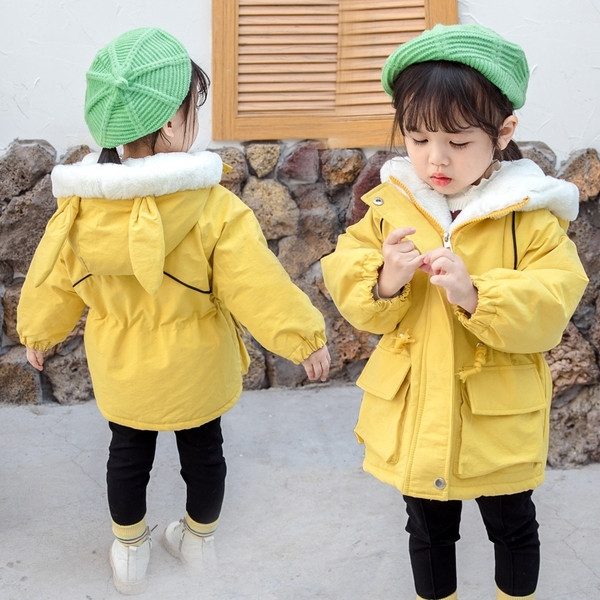 3D elementidega laste vabaaja jope tüdrukutele