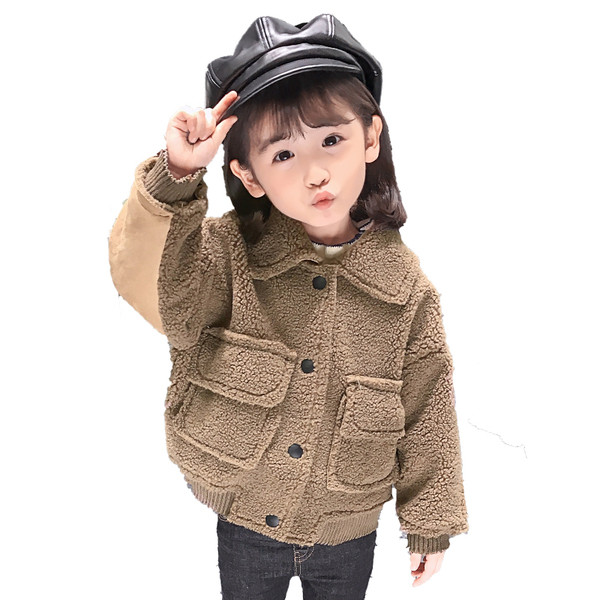 Taskute ja nööpidega laste sulejope tüdrukutele