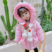 Moodne lilla ja roosa kapuutsiga laste jope tüdrukutele