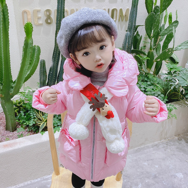 Moodne lilla ja roosa kapuutsiga laste jope tüdrukutele