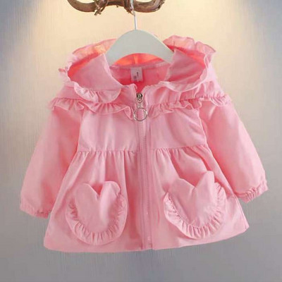 Laste lokkide ja lukuga jope tüdrukutele