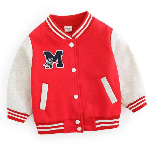 Laste sügisene aplikatsiooniga bomber jope poistele