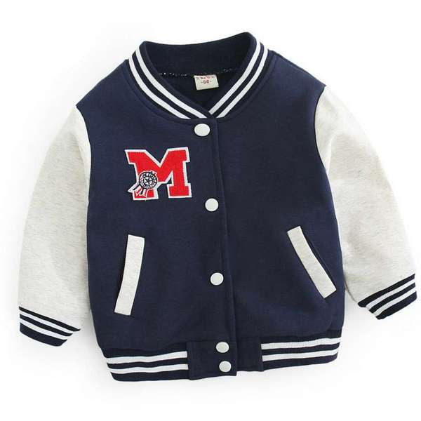 Laste sügisene aplikatsiooniga bomber jope poistele