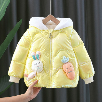 Καθημερινό παιδικό μπουφάν με κουκούλα - για κορίτσια