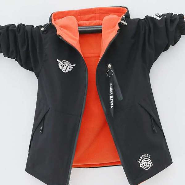 Uue mudeli sooja voodriga sügisjope poistele