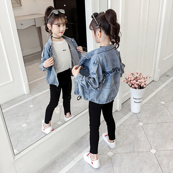 Παιδικό τζιν μπουφάν άνοιξη-φθινοπωρινό 