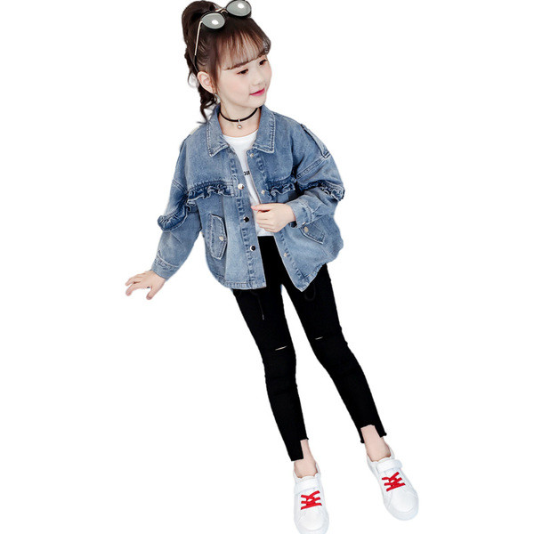 Παιδικό τζιν μπουφάν άνοιξη-φθινοπωρινό 